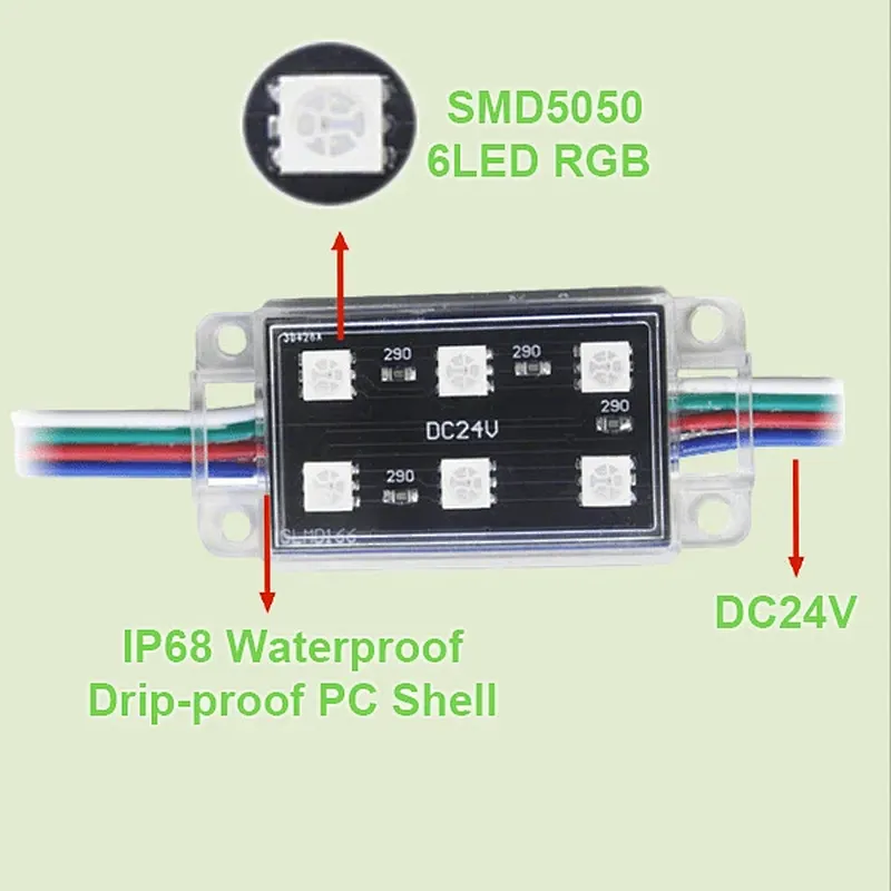 Outdoor Eaves Window Sill Decoration IP68 RGB LED Window Light Module